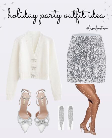 Holiday party outfit idea for a Christmas party or New Years Eve party 🤍✨

#LTKparties #LTKHoliday