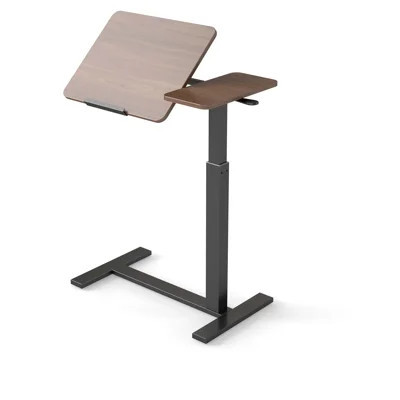 Mobile Adjustable Standing Desk With Flip Desktop, Height And Angle Adjustment, Four Swivel Wheels, Portable Overbed And Lap Table For Home Office Stu | Wayfair North America