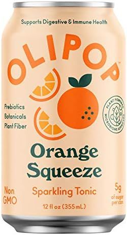 OLIPOP - Orange Squeeze Sparkling Tonic, Healthy Soda, Prebiotic Soft Drink, Aids Digestive Healt... | Amazon (US)