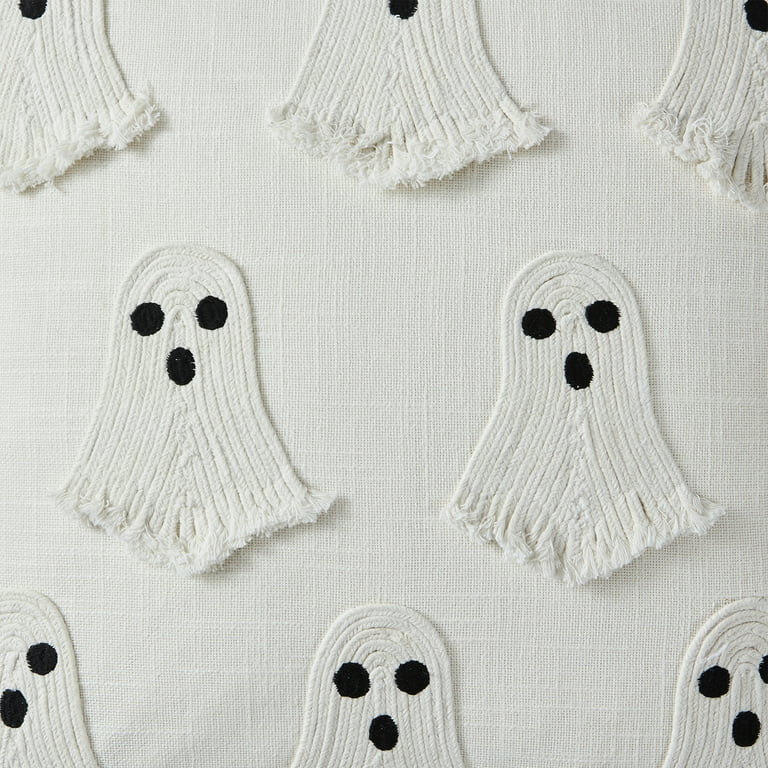 My Texas House 18" x 18" Ghost Ivory Embroidery Decorative Pillow Cover | Walmart (US)