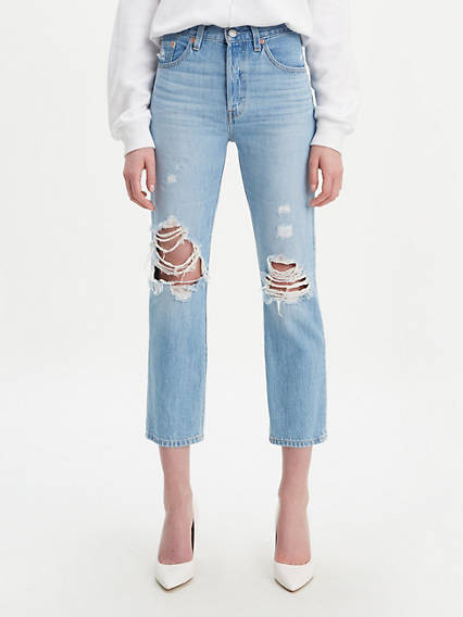 Levi's 501 Original Cropped Ripped Women's Jeans 30x26 | LEVI'S (US)