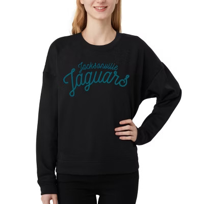 NFL Jacksonville Jaguars Women's Long Sleeve Crew Neck Fleece - M | Target