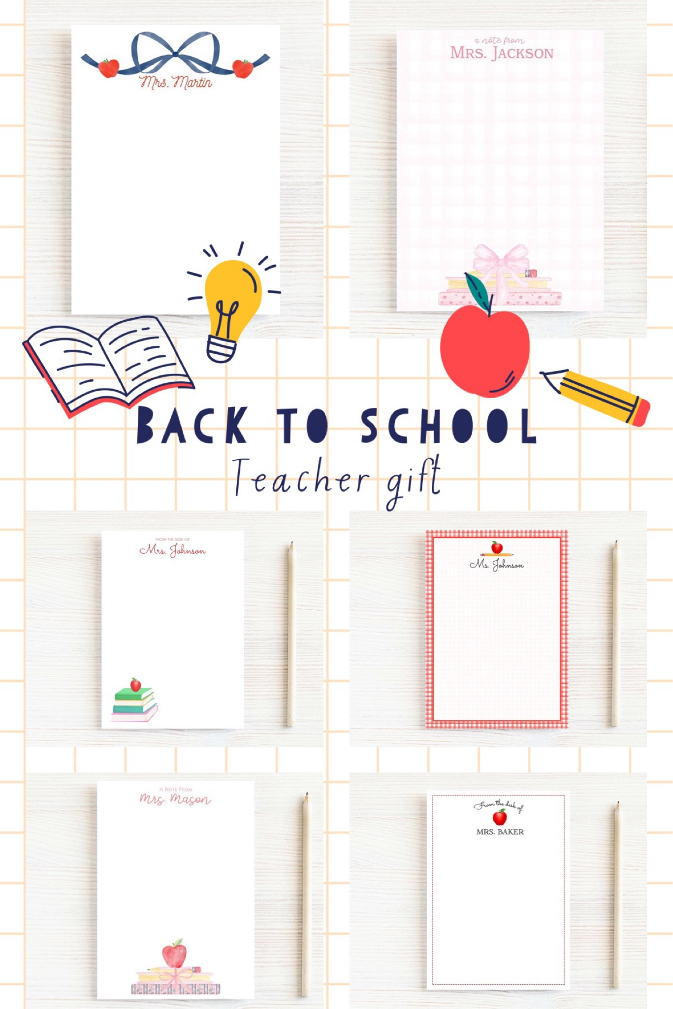 Teacher gifts 
Back to  school
Personalized stationary 

#LTKKids