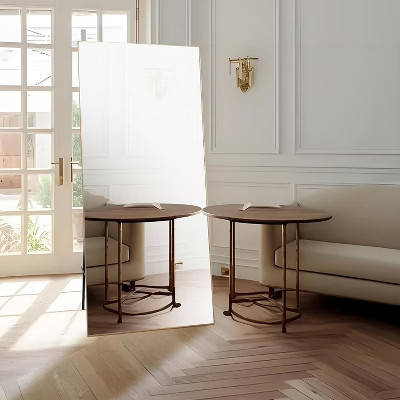Full Body Mirror with Aluminum Frame, Extra Large Standing/Wall Mount Lean Mirror for Bedroom, Gym & Living Room Decor, Gold | Target
