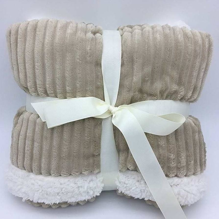 Tan Personalized Bridesmaid Embroidered on Soft Thick Flannel Lamb Cashmere Throw Blanket 100x120 | Amazon (US)