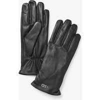 MK Leather Gloves - Black - Michael Kors | Michael Kors (UK)