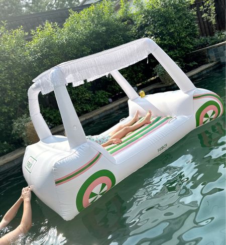 My girls are loving this golf cart pool float from @funboy! They have so many amazing summer floats for the pool, beach, and lake. 

#gifted
#funboy

#LTKunder50 #LTKunder100 #LTKswim