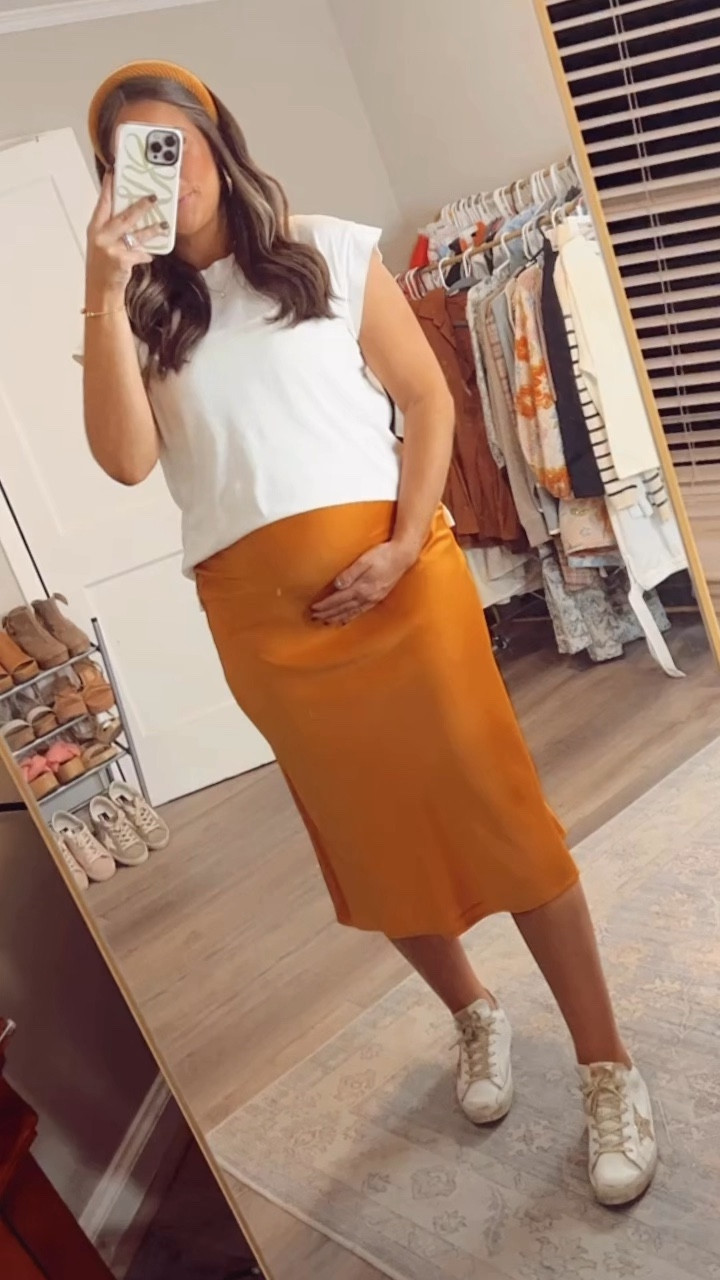 Amazon finds, amazon fashion, amazon style, amazon skirt, amazon midi skirt, amazon silk skirt, amazon satin skirt, target top, target muscle tee, target finds, target fashion, target style, target looks, fall fashion, fall style, affordable fall fashion, golden goose, golden goose ootd, bump friendly fall fashion, pregnant fall fashion, pregnant style 

#LTKstyletip #LTKfindsunder50 #LTKbump