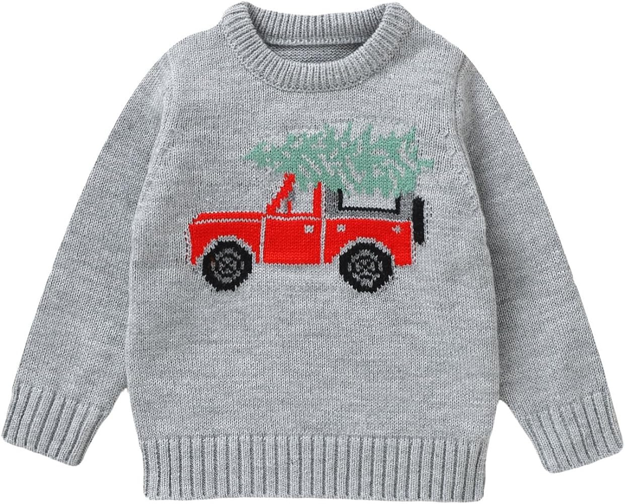 Karwuiio Toddler Baby Boy Christmas Sweater Long Sleeve Knite Sweater Fall Winter Clothes | Amazon (US)
