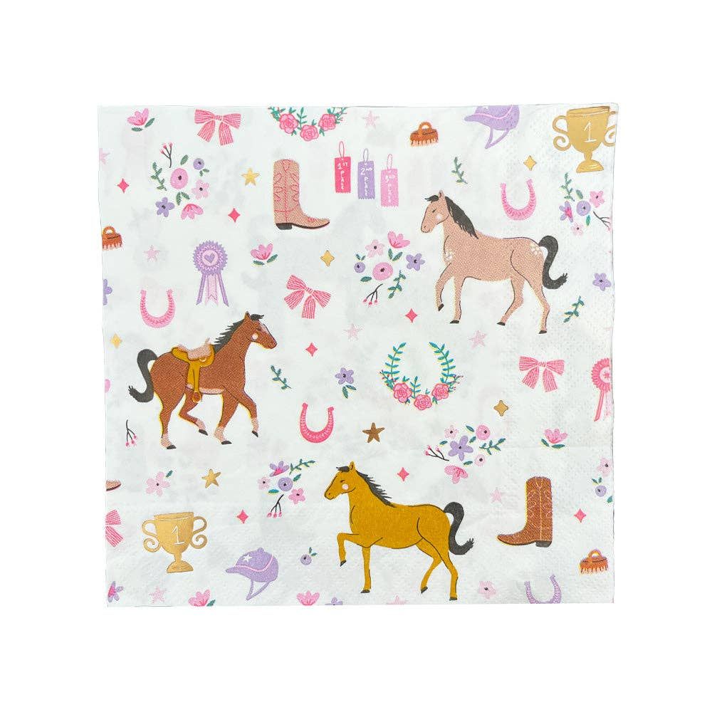 Pony Tales Large Napkins - 16 pack | Pretty Day
