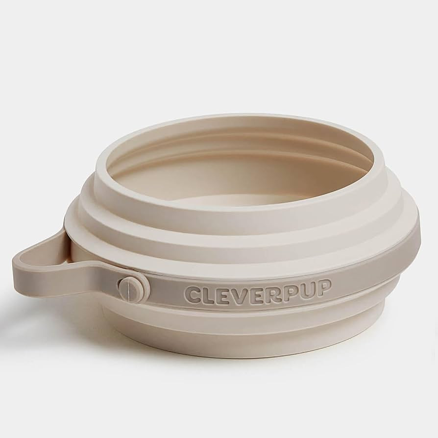 Cleverpup Nomad Small Collapsible Travel Dog Bowl - 2 Cup BPA-Free Silicone for Small & Medium Do... | Amazon (US)