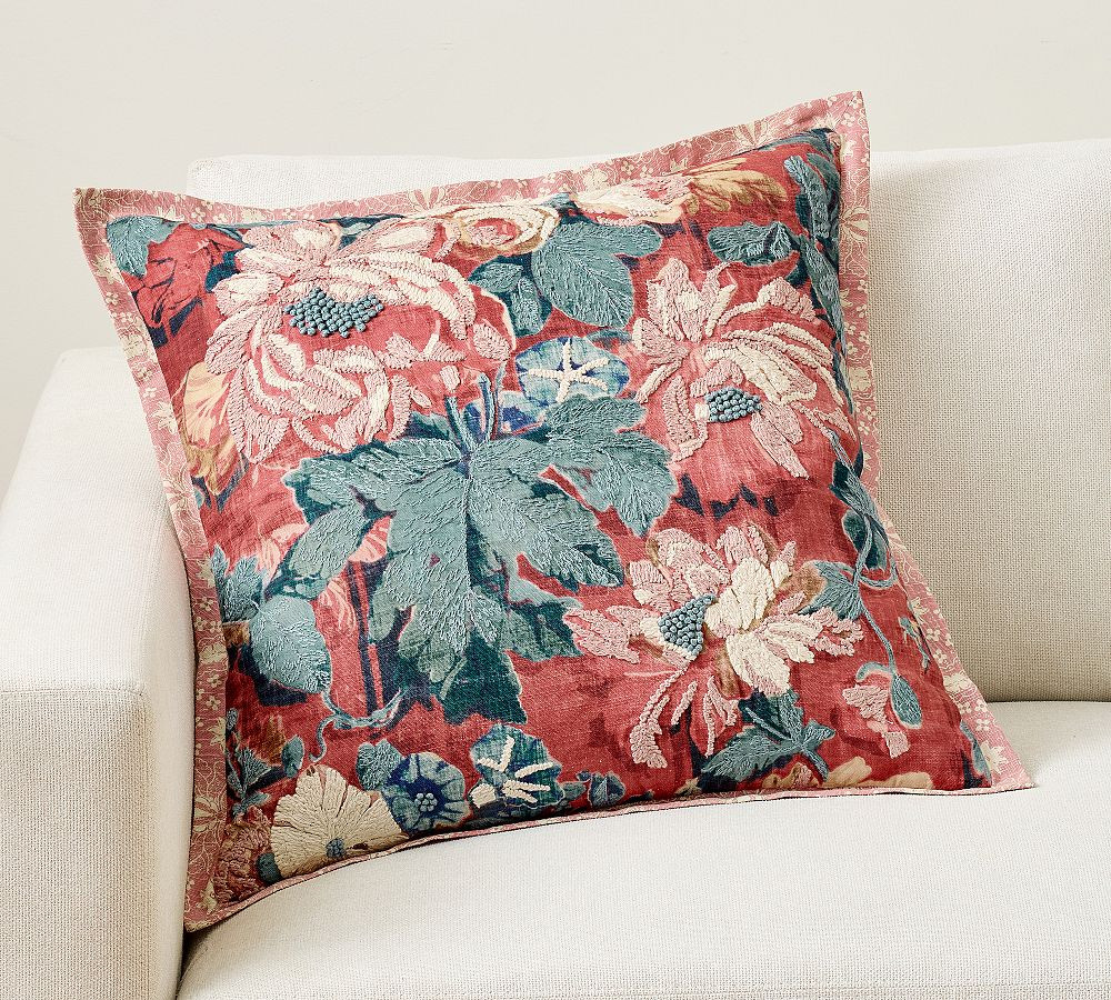 June Contrast Flange Pillow Cover | Pottery Barn (US)