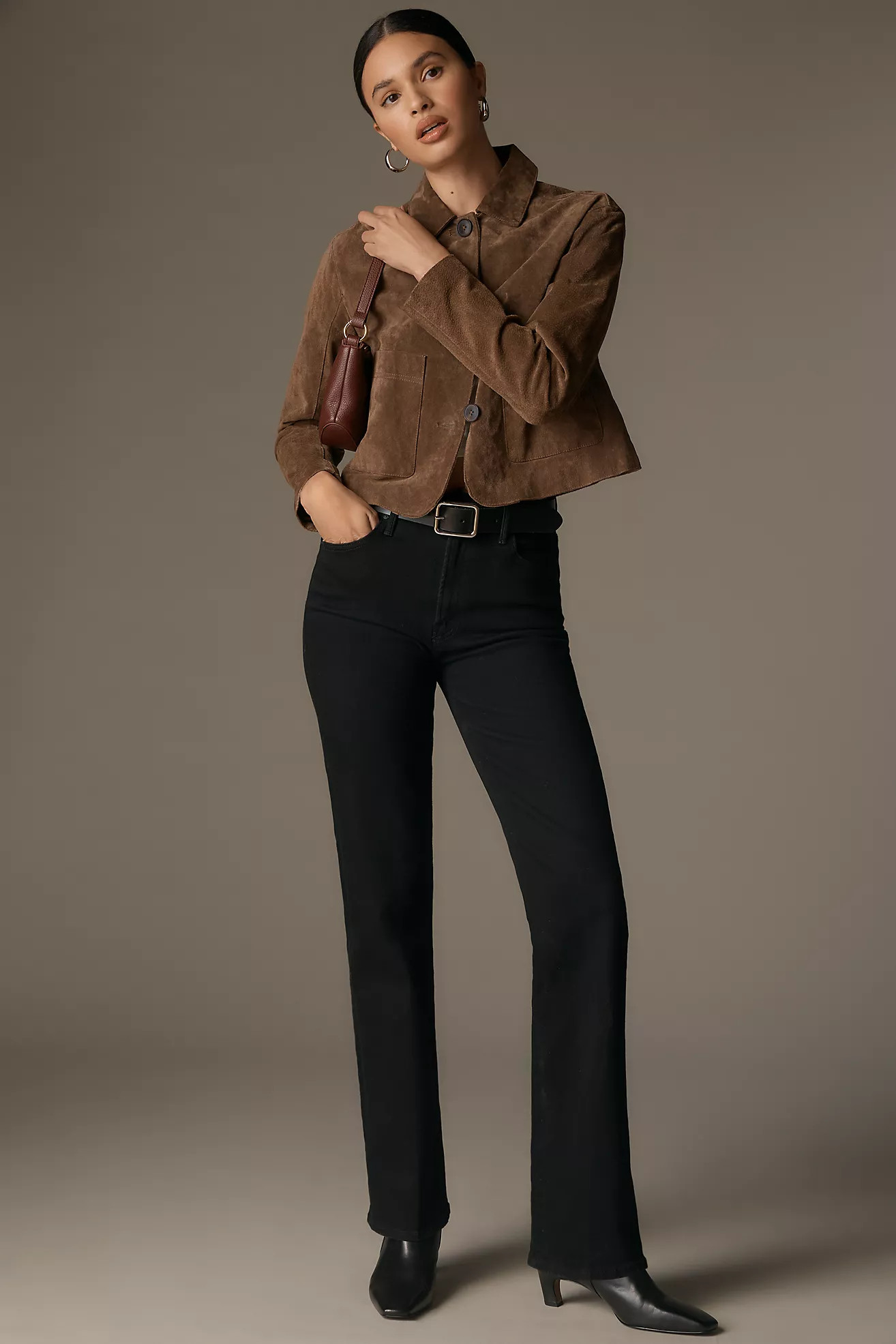 MOTHER The Kick It Mid-Rise Straight-Leg Jeans | Anthropologie (US)