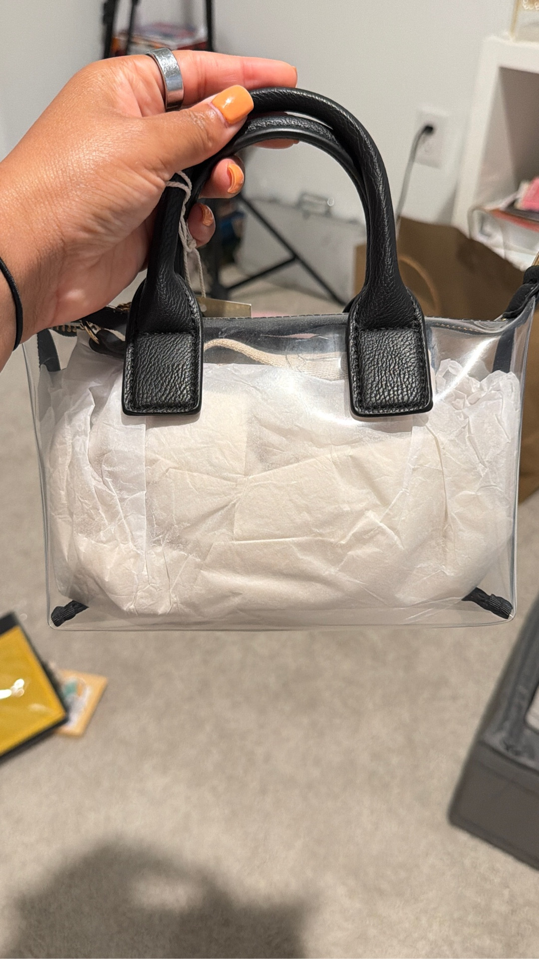 Perfect snap clear bag for events 

#LTKgrwm #LTKU #LTKPetite