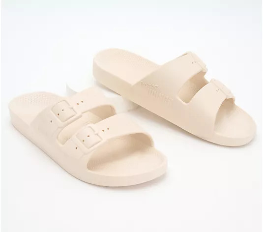 Freedom Moses Slide Sandals - The Solids | QVC