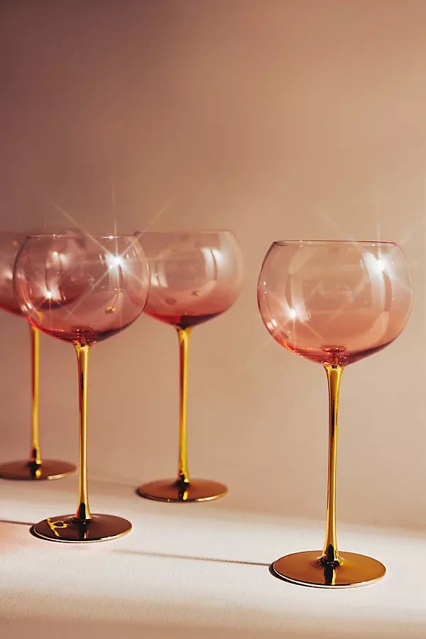 Catherine Martin Starry Night Wine Glasses, Set of 4 | Anthropologie (US)