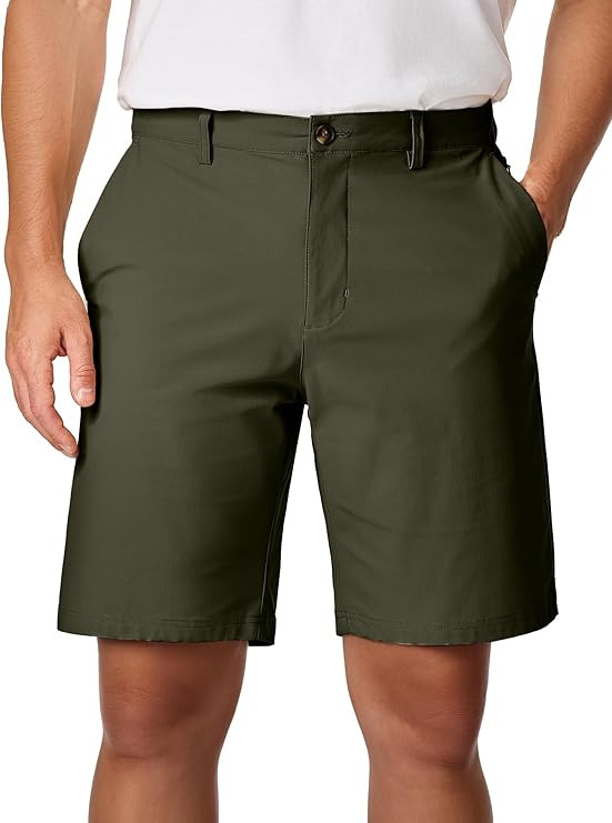 JMIERR Men's Chino Shorts Casual Summer 9" Inch Stretch Moisture-Wicking Golf Dress Short with Zi... | Amazon (US)