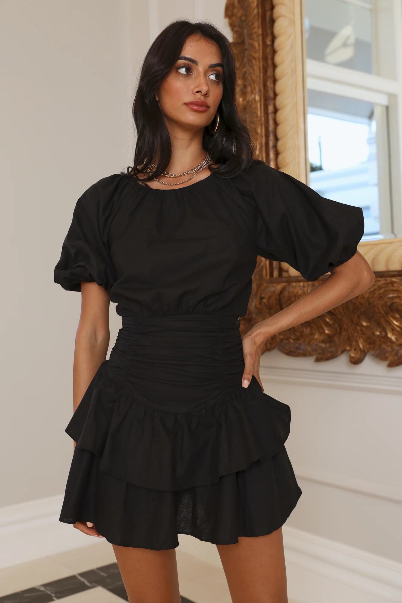 Emerald Eyes Dress Black | Hello Molly (AU)