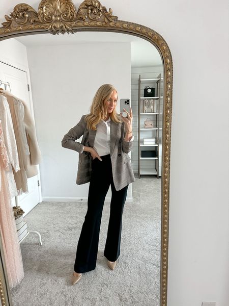 Classic workwear look for the winter. Loving these new Spanx pants that go with any business casual outfit. Use code AMANDAJOHNXSPANX to save 10% on your order! 

#LTKSale #LTKstyletip #LTKSeasonal