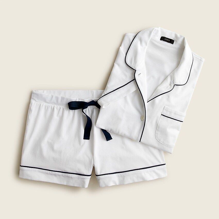 Dreamy short-sleeve pajama short set | J.Crew US
