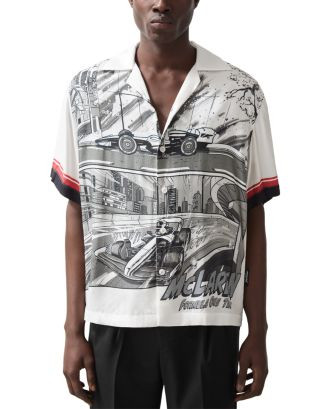 REISS Comic Graphic Camp Shirt  | Bloomingdale's Men | Bloomingdale's (US)
