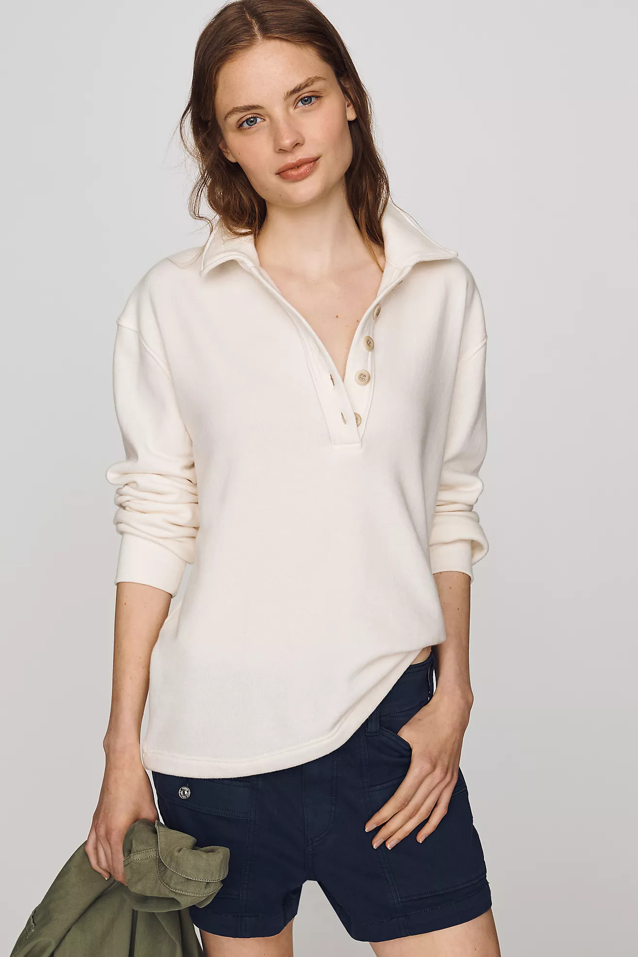 Citizens of Humanity Vintage Inspired Polo Sweatshirt | Anthropologie (US)