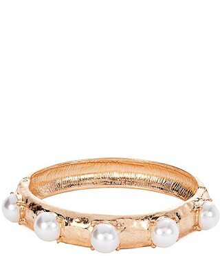 Southern Living Pearl Inset Hinge Bangle Bracelet | Dillard's | Dillard's