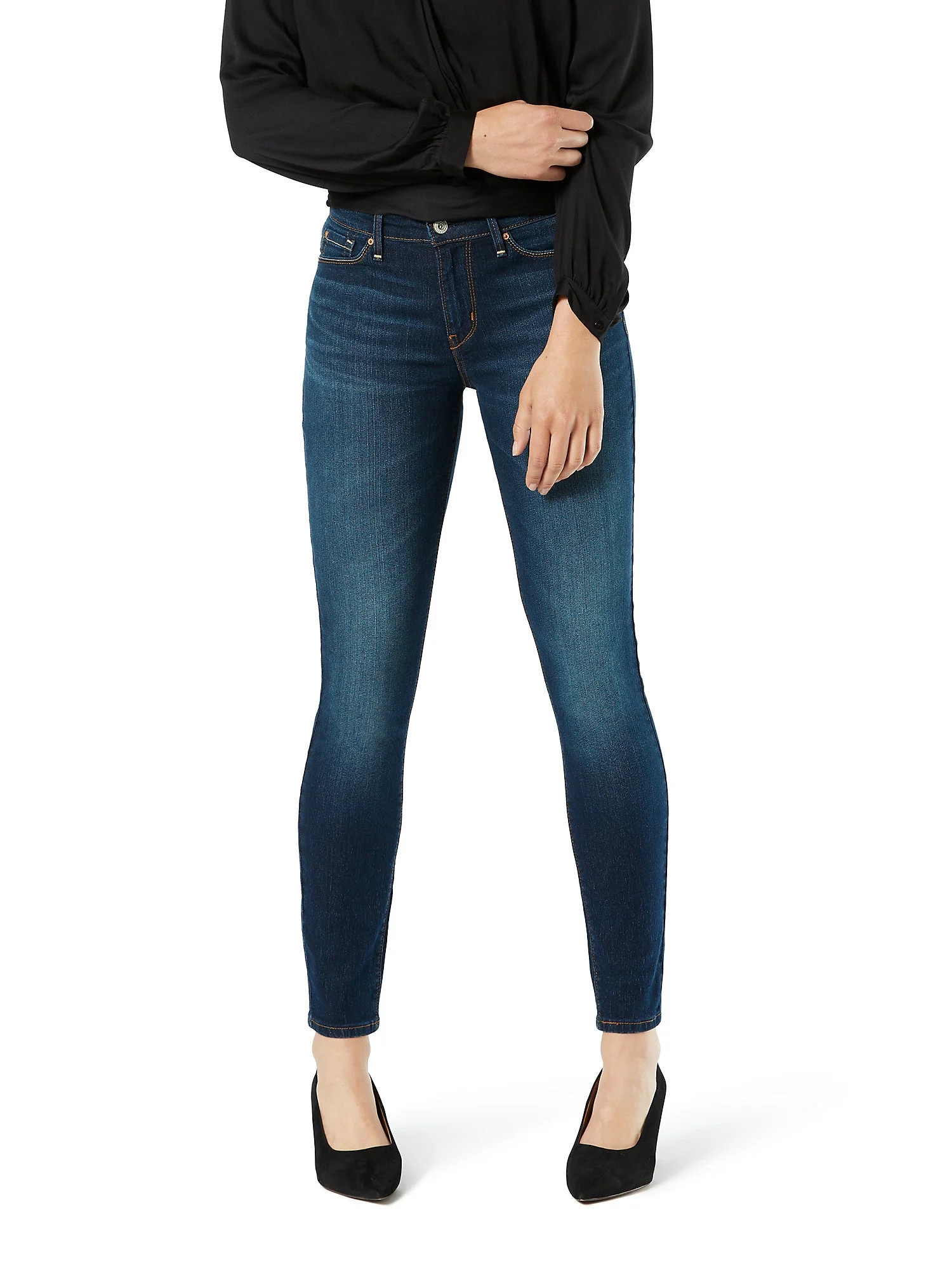 Levi Strauss Signature Women's and Women's Plus Mid Rise Skinny Jeans, Sizes 2-28 | Walmart (US)