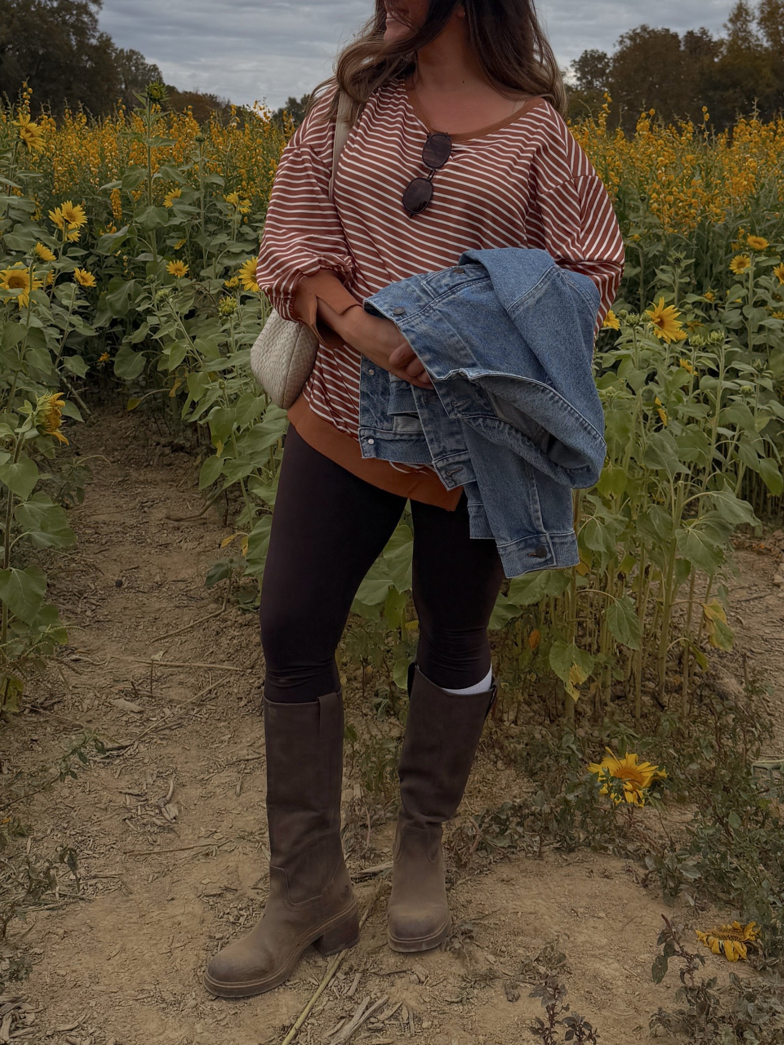 On the farm!! Loving these boots, so comfortable & on sale! Sized up 1/2 size. Top is a large, sized up for more oversized fit. 

#LTKSaleAlert #LTKSeasonal #LTKShoeCrush