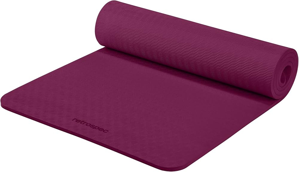 Retrospec Zuma Yoga Mat | 1/2 Inch Thick Non Slip Workout Mat | TPE Exercise Mat for Yoga, Pilate... | Amazon (US)