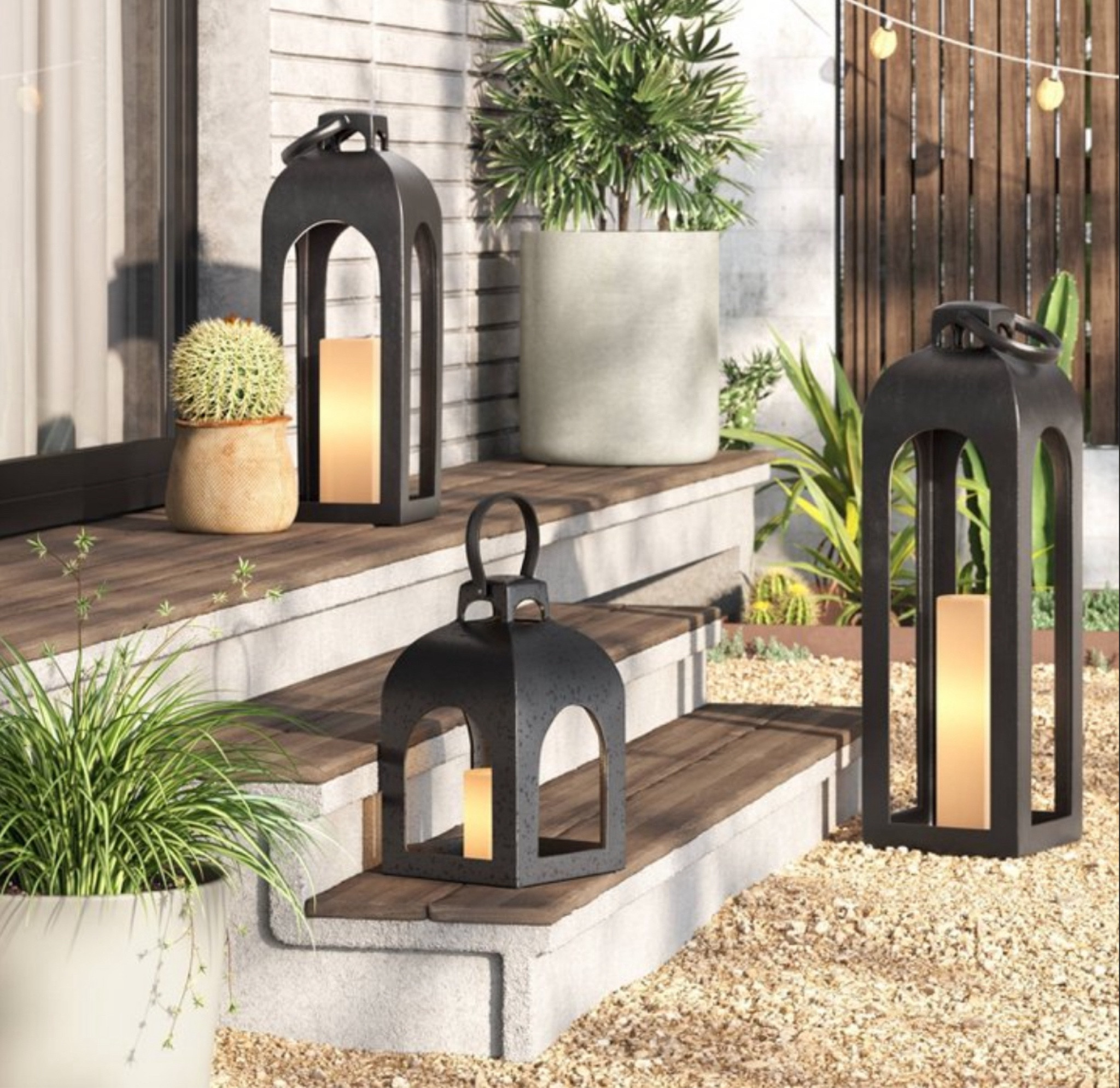 Target outdoor lanterns on sale! Pottery Dupe. LOVE this look for patio furniture decor!

#LTKSeasonal #LTKHome #LTKSaleAlert