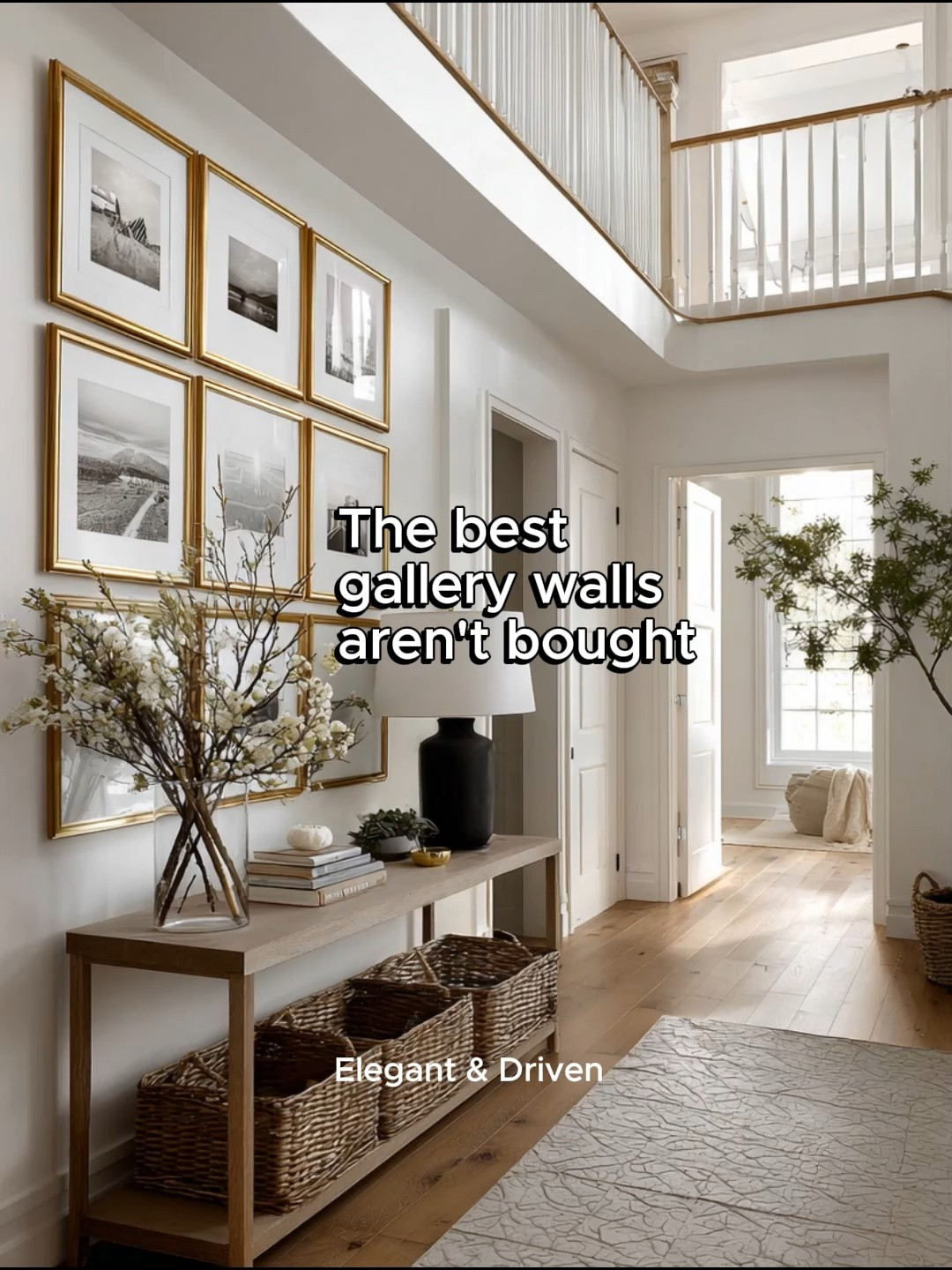 The best gallery walls are not bought.

They are collected.

Collected through family dinners, vacations, birthdays, graduations, weekend adventures, and ordinary moments that quietly become some of life's most meaningful memories.

One of the biggest mistakes people make when decorating is focusing only on furniture.

Beautiful homes are not created by furniture alone.

They are created by the stories that live inside them.

A thoughtfully designed gallery wall instantly makes a home feel more personal, intentional, and welcoming.

It tells visitors who you are.

Where you have been.

What you value.

And who matters most.

That is why gallery walls never go out of style.

They are not trends.

They are visual reminders of a life being lived.

The most elegant homes balance beautiful design with meaningful memories.

A gorgeous frame can elevate a photograph.

But it is the memory inside the frame that creates the emotional connection.

Years from now, people may not remember the sofa.

They may not remember the lamp.

But they will remember the stories.

And that is what makes a house feel like home.

Explore our curated collection of elegant gallery wall frames and styling pieces.

What photo in your camera roll deserves a frame on your wall?

Live with elegance. Lead with drive.

#GalleryWall #WallDecor #HomeDecor #IntentionalLiving #InteriorDesign #LuxuryInteriors #ElegantHome #FamilyMemories #HomeStyling #WallArt #InteriorStyling #PersonalizedHome #QuietLuxury #HomeInspiration #ElegantAndDriven
 

 #LTKHome
