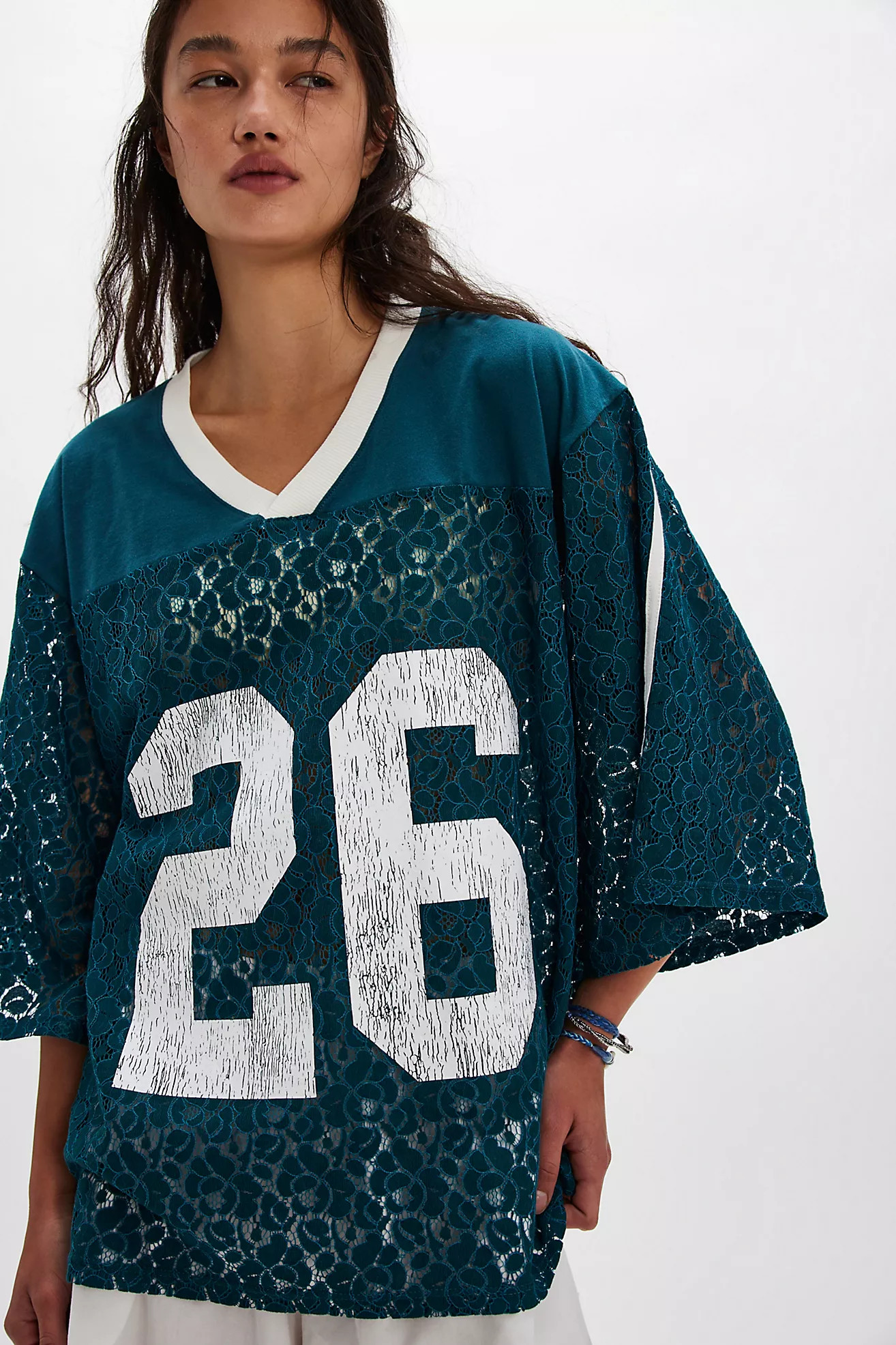 Tricia Fix Lace Sport Tee | Free People (Global - UK&FR Excluded)