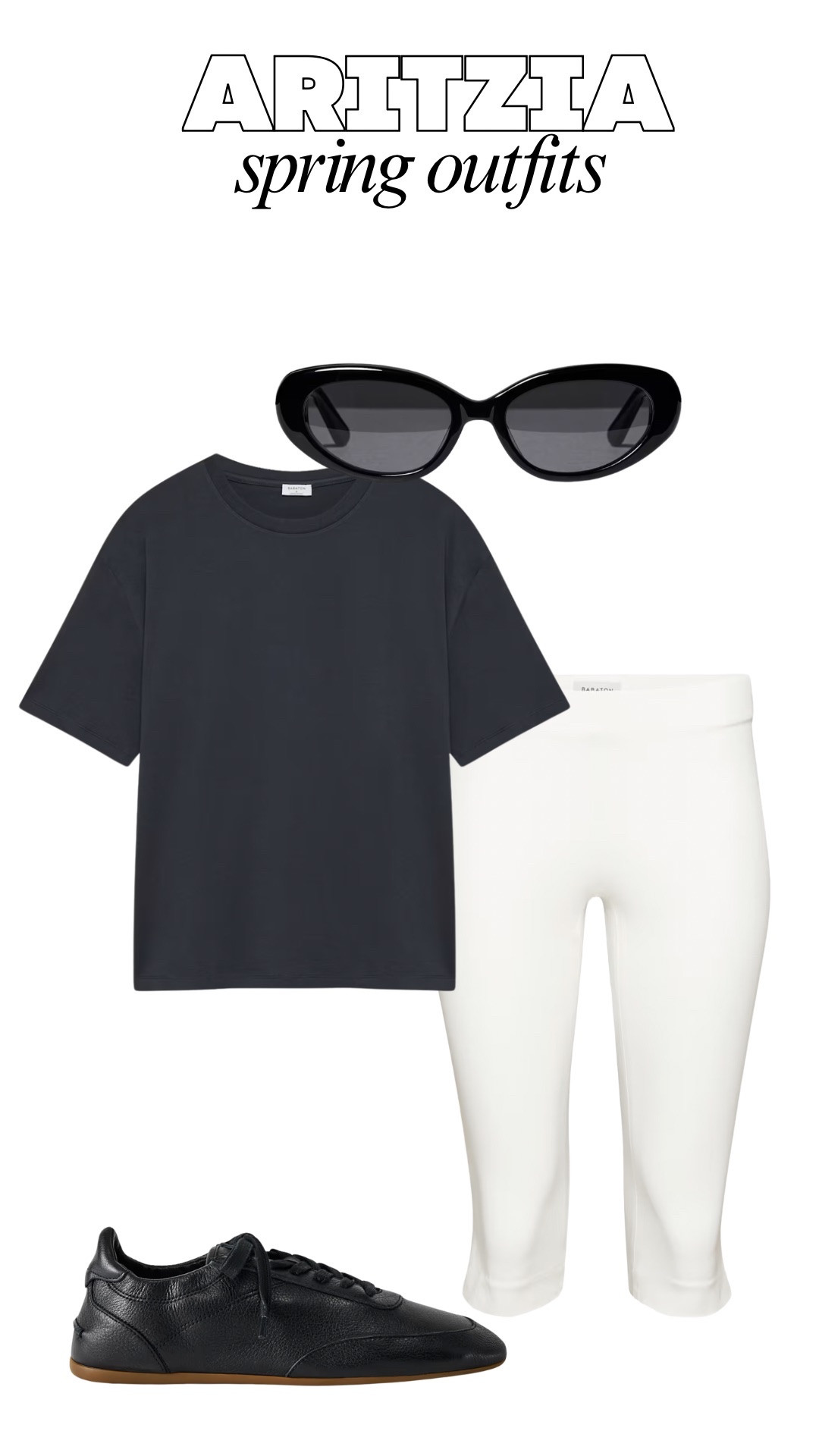 Spring outfit, spring ootd, capri pants, oversized t shirt, sunglasses, sneakers 

#LTKootd