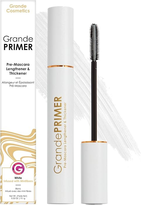 Grande Cosmetics GrandePRIMER Pre-Mascara Lengthener & Thickener with Peptides - Smudge-Proof, Wa... | Amazon (US)