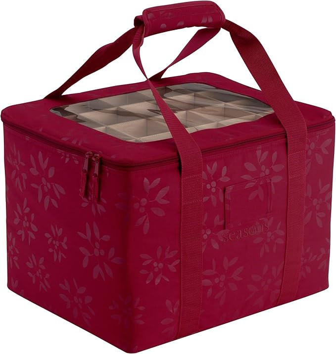 Classic Accessories Seasons Christmas Tree Ornament Organizer & Storage Bin | Amazon (US)