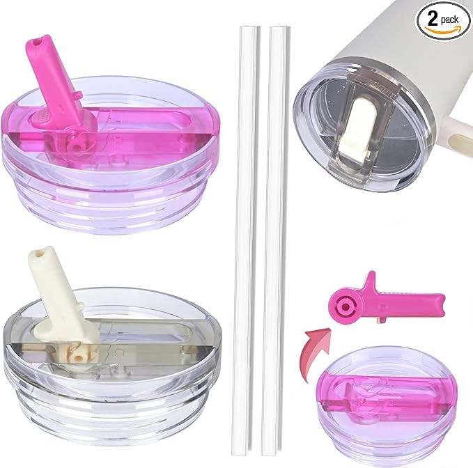 2 Pack Detachable ProTour Lid with Stanley, for Stanley Lids 40 oz Leakproof, 40oz Flip Straw Lid... | Amazon (US)