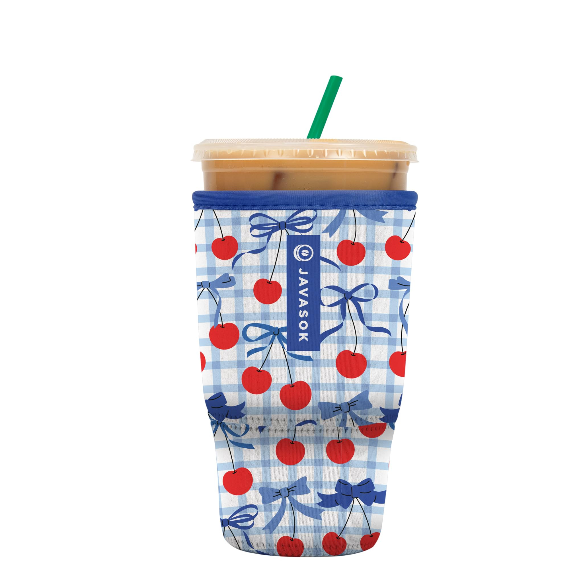 Sok It JavaSok Iced Coffee & Cold Soda Insulated Neoprene Cup Sleeve (Citrus Delight, Large: 30-3... | Amazon (US)