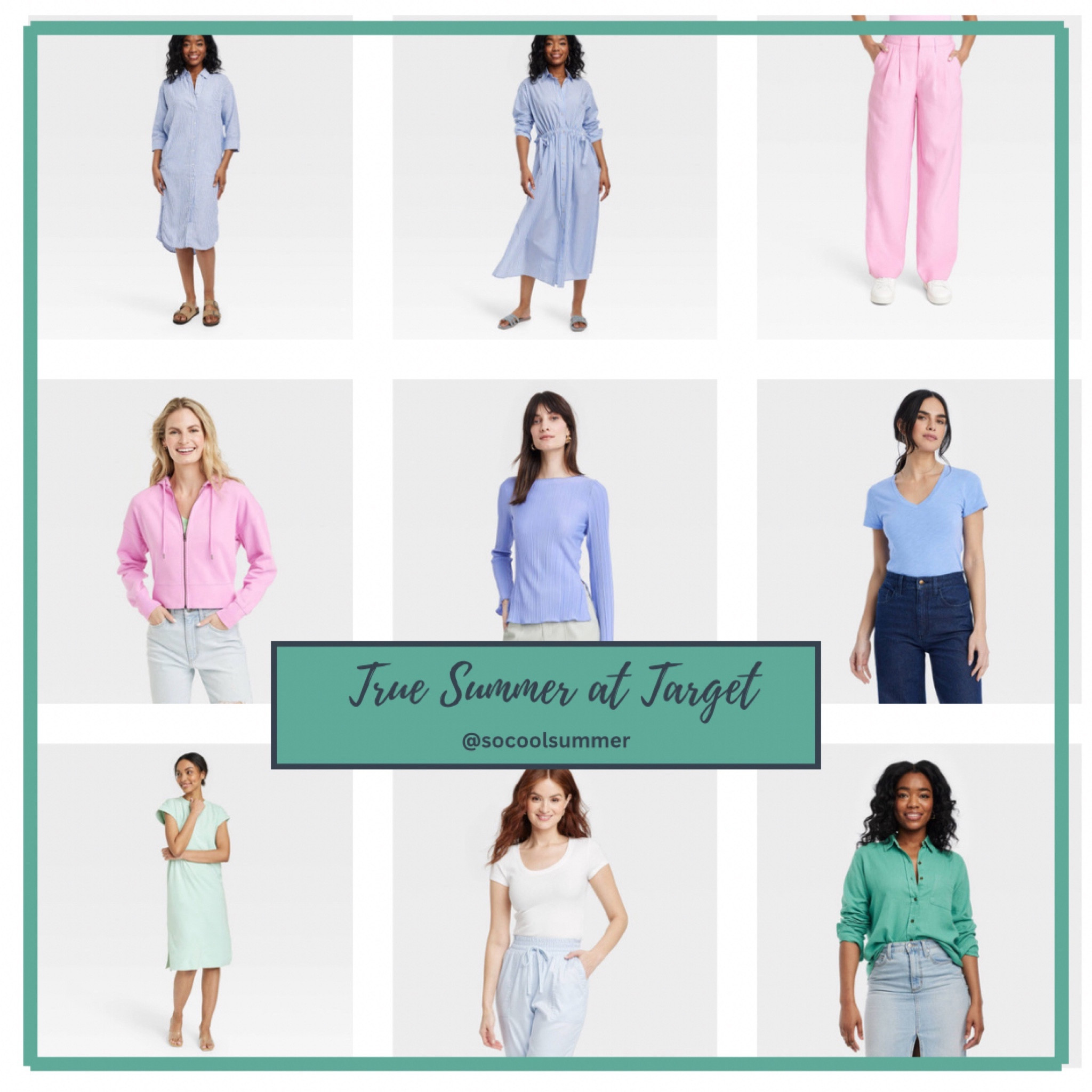 More finds for summer at Target. Love those light pink pants!

Hoc summer, cool summer, true summer, light summer, soft summer, cool yellow, jade, cornflower, periwinkle, soft white 

#LTKSeasonal #LTKfindsunder50 #LTKsalealert