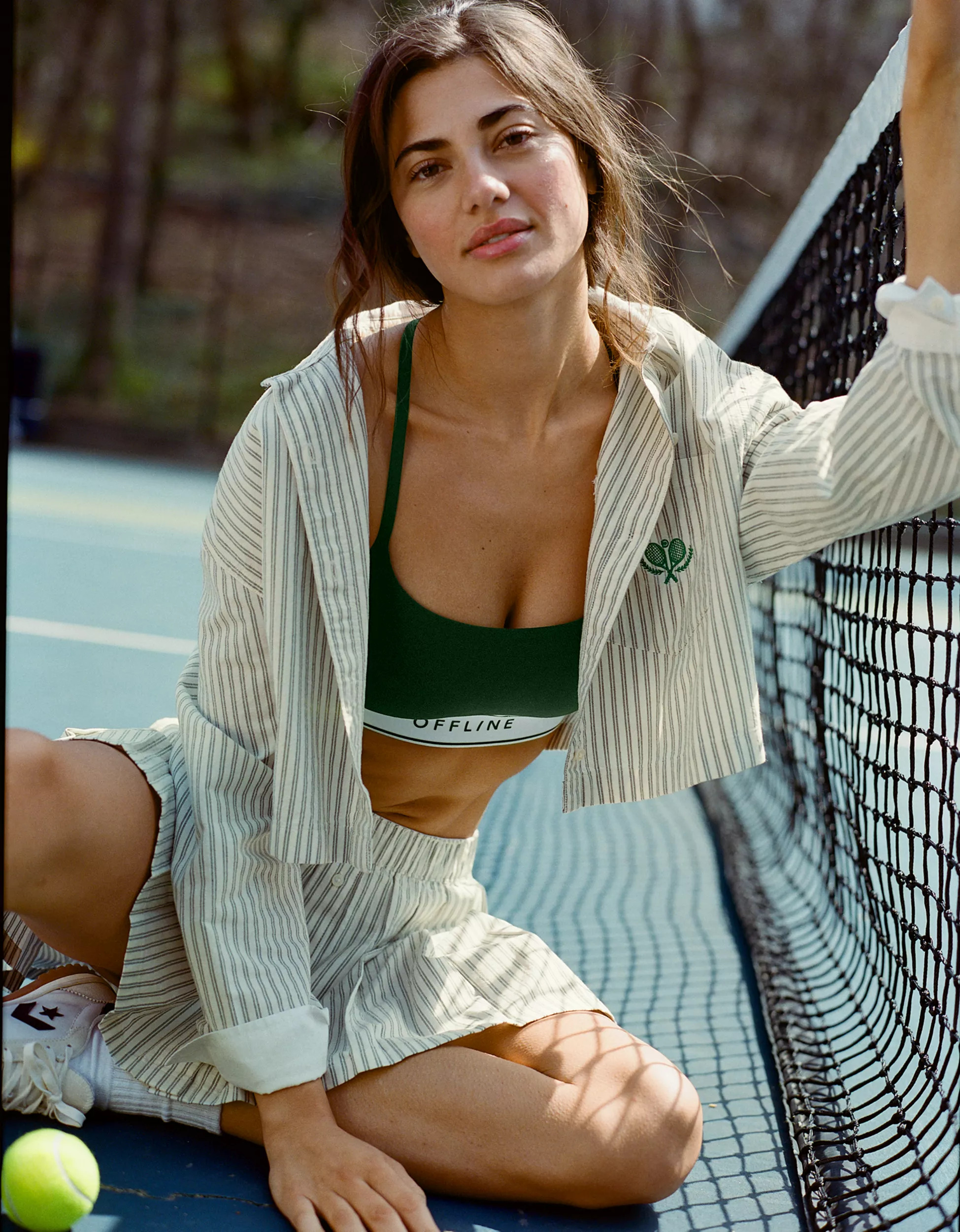 OFFLINE By Aerie Cropped Button Up Shirt | Aerie