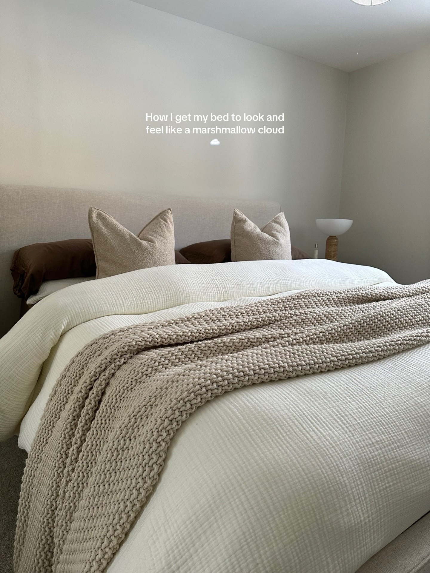 My recipe to make your bed look and feel like a marshmallow cloud ☁️✨ What truly transformed my bed is choosing a duvet cover that way I can choose my own duvet/comforter insert! The one I use is the ultra-warm premium down alternative comforter from @onequince onequince use code INFG-26homewithsaja10 for 10% off your first order!
 fluffy marshmallow bedding, quince bedding, neutral bedding combo, cozy plush bedding, modern bedroom design, neutral bedroom style, king size bed, shop the look!

#cozybedroom #beddingdecor #bedroominspo #modernbedroom #neutralbedroom

#LTKHome #LTKSaleAlert