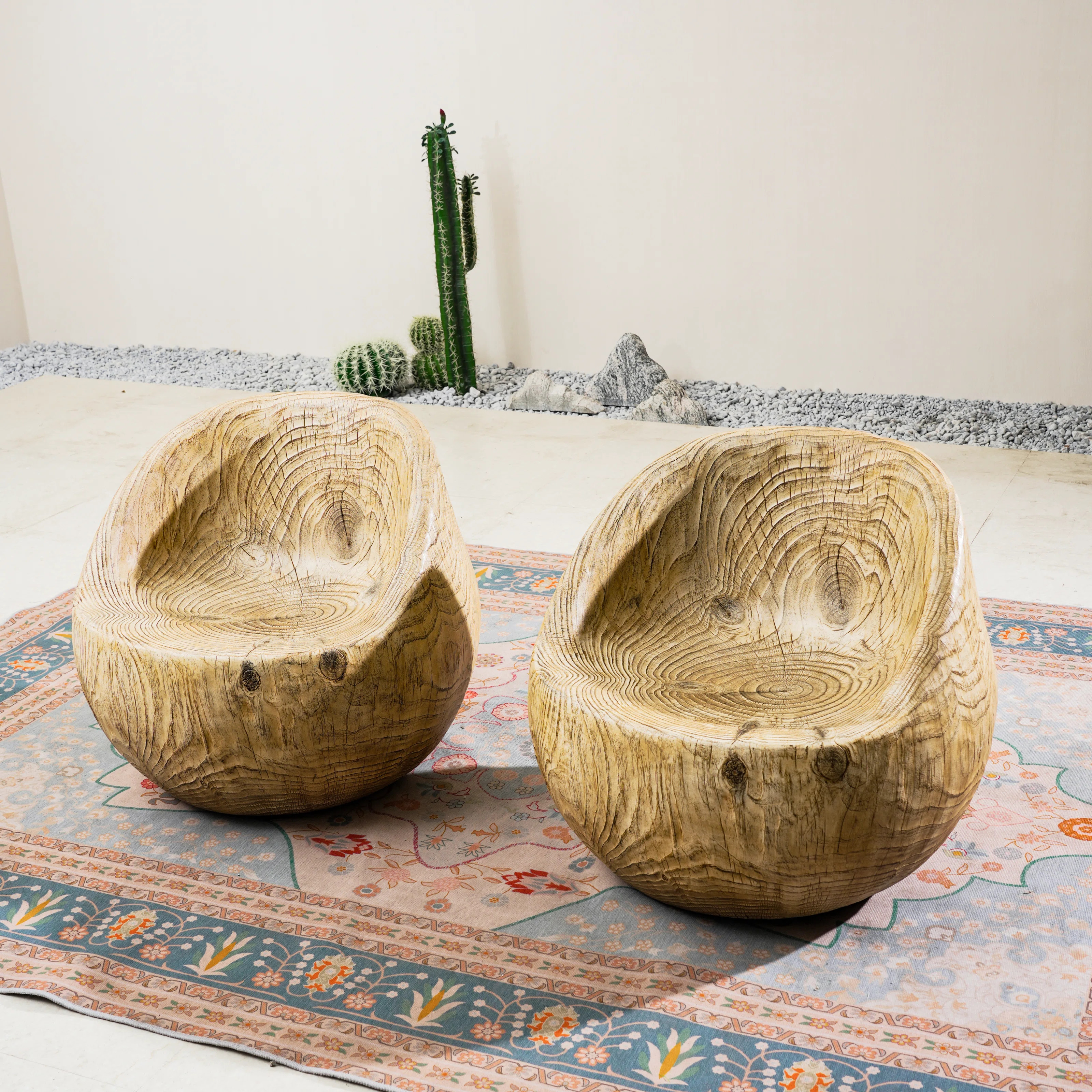 Terrafab Wood-Look Outdoor Lounge Chair  (Set Of 2) | Wayfair North America