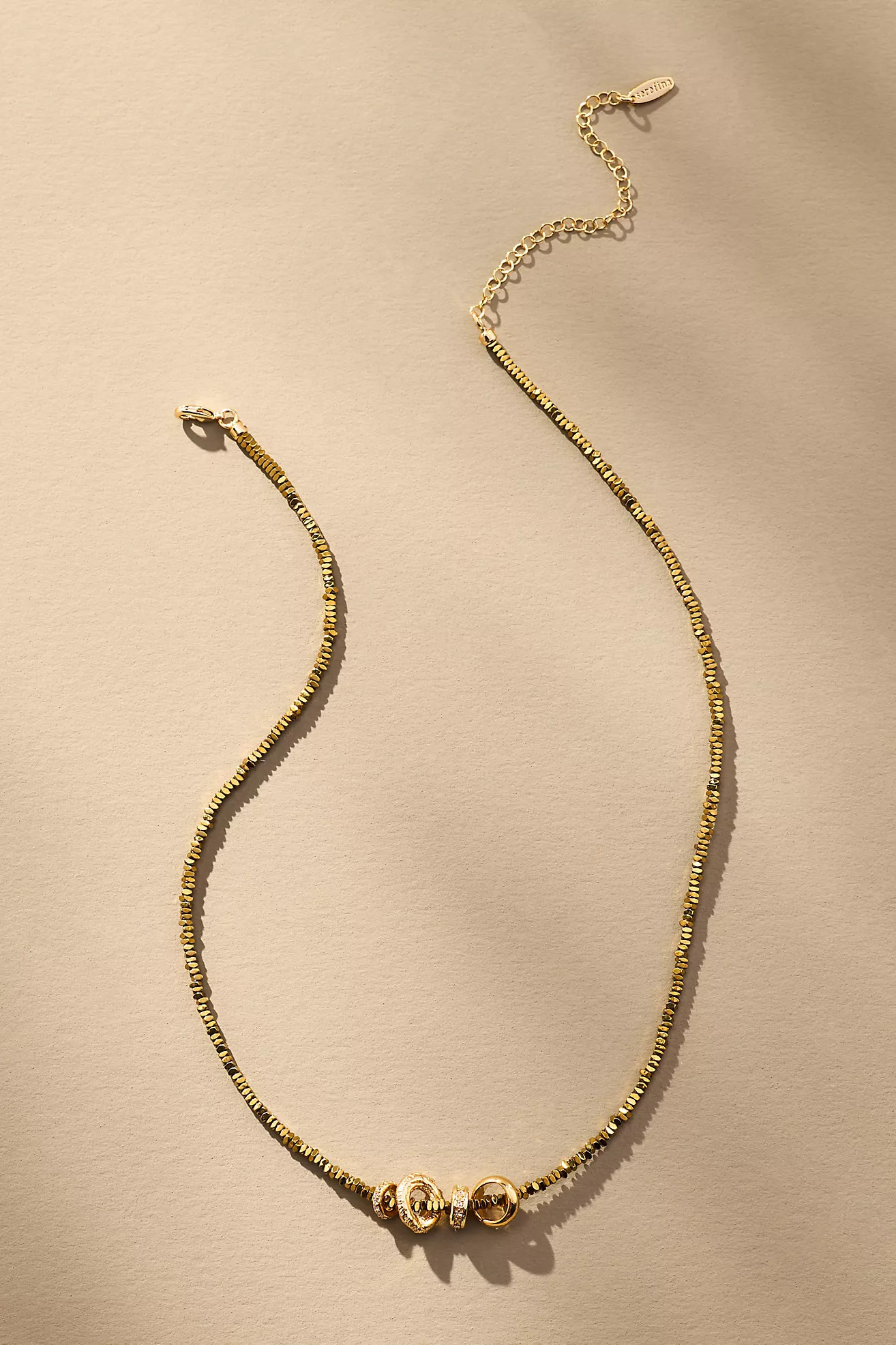 Round Charm Beaded Neckalce | Anthropologie (US)