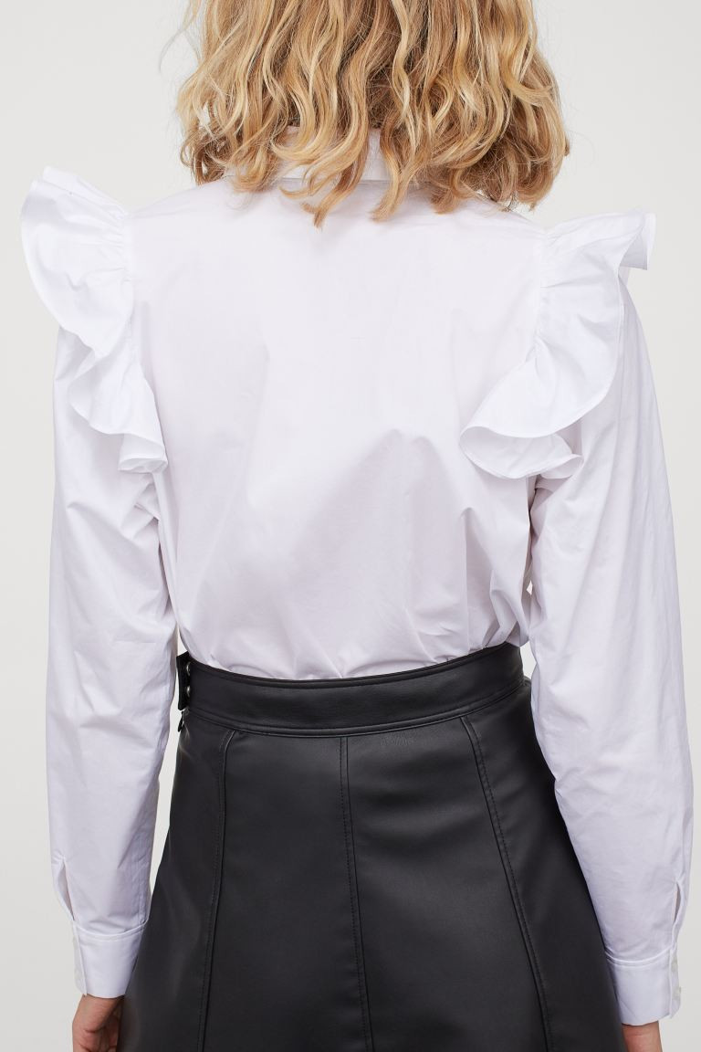 Ruffled Cotton Blouse | H&M (US + CA)