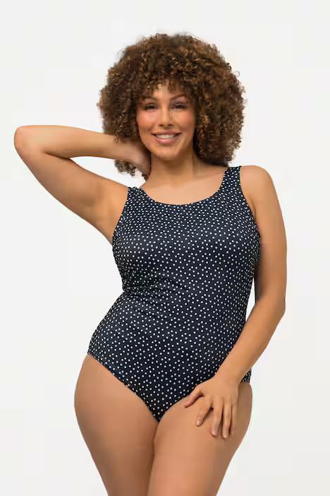 Polka Dot Print Soft Lined One Piece Swimsuit | Swimsuits | Swimwear | Ulla Popken - US & CA
