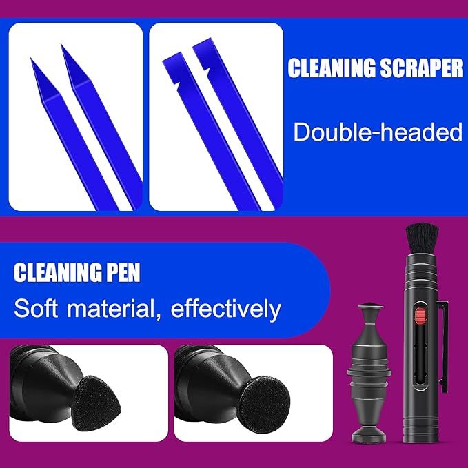 VR Headset Cleaning Kit, VR Lens Cleaner, Lens Pen Cleaner Kit for Meta Oculus Quest 2/Hololens 2... | Amazon (US)