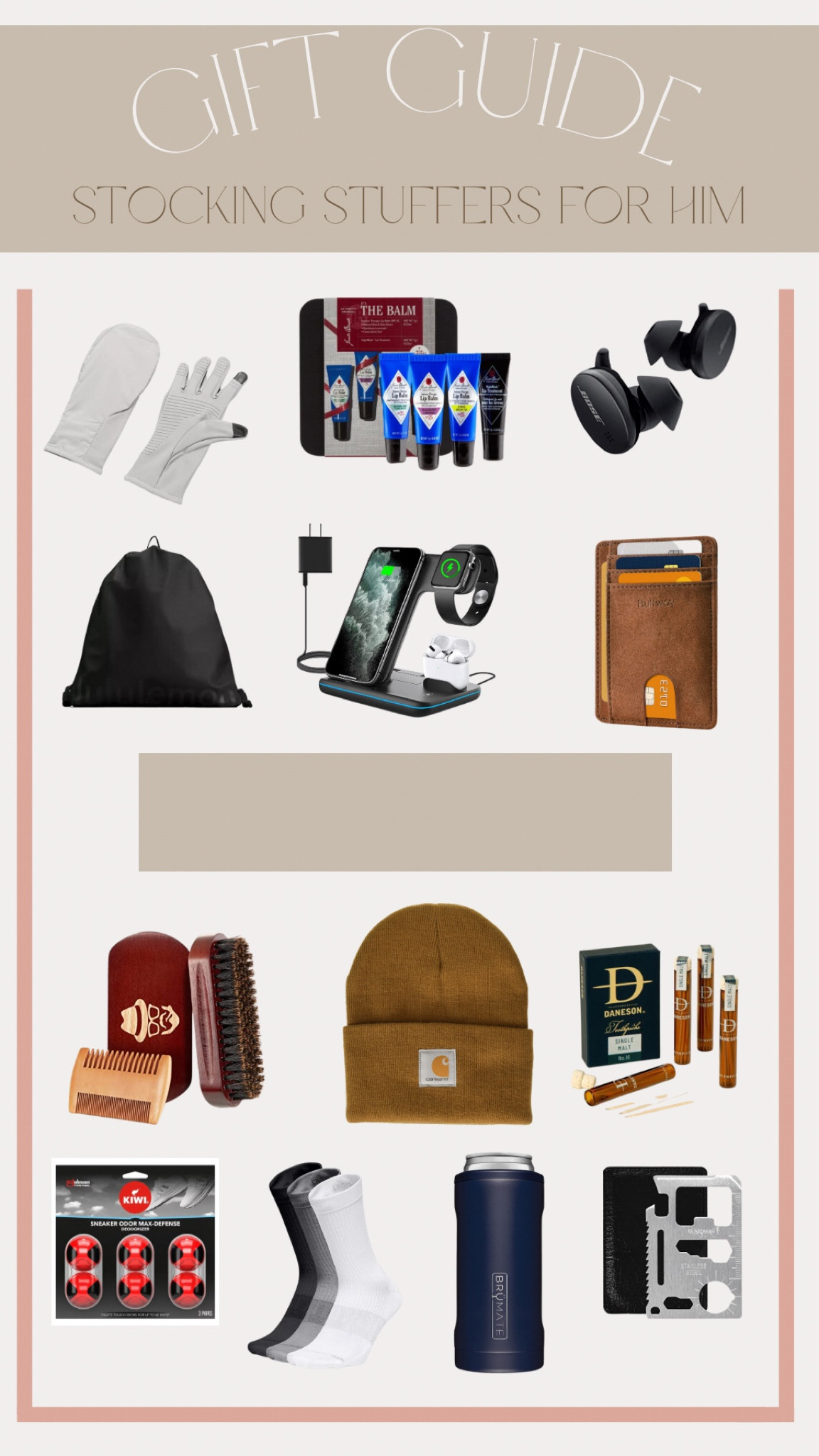 Gift Guide 🎁 
— STOCKING STUFFERS FOR HIM

#LTKHoliday #LTKGiftGuide #LTKFind