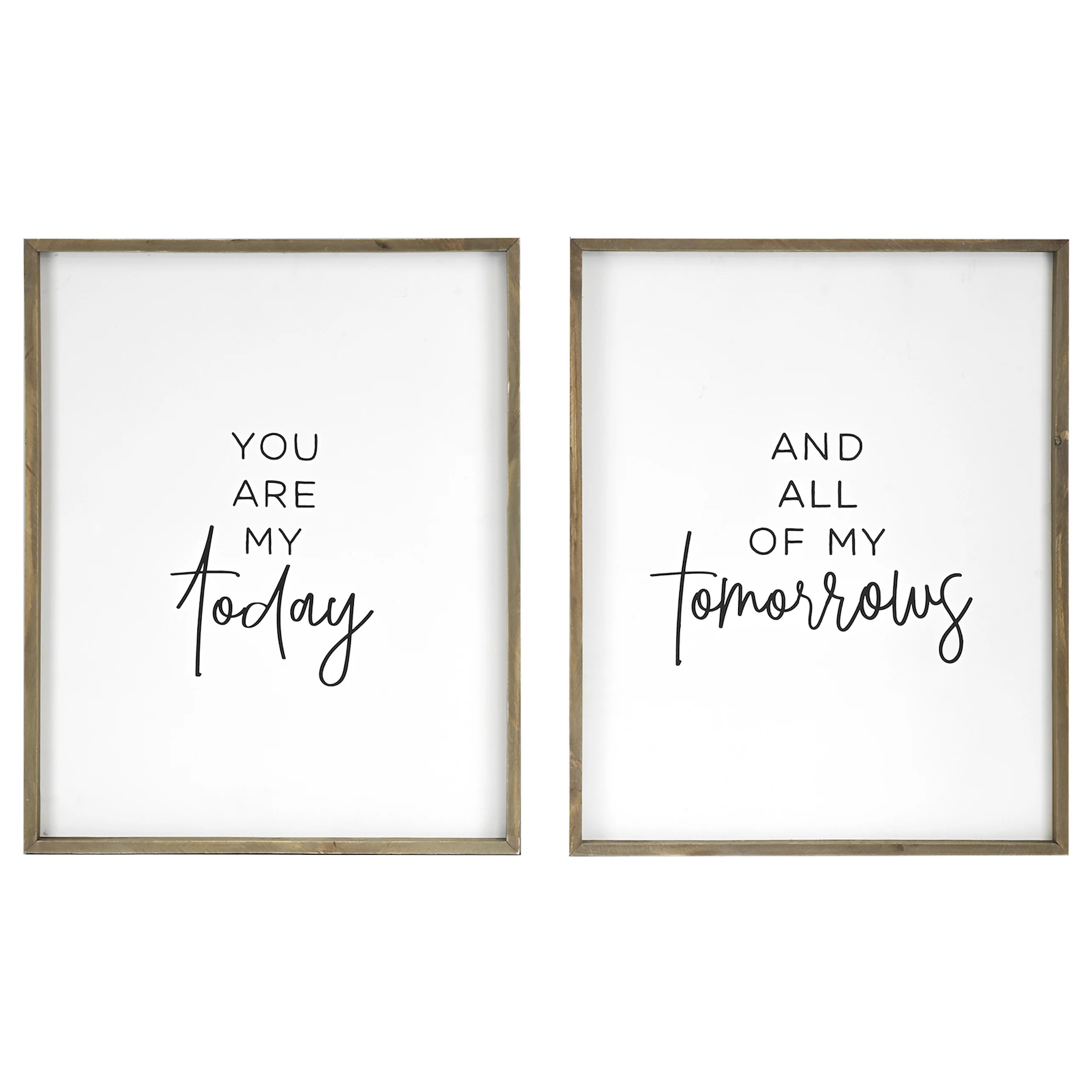 Belle Maison Today and All of My Tomorrows 2-pc. Framed Art Wall Decor | Kohl's