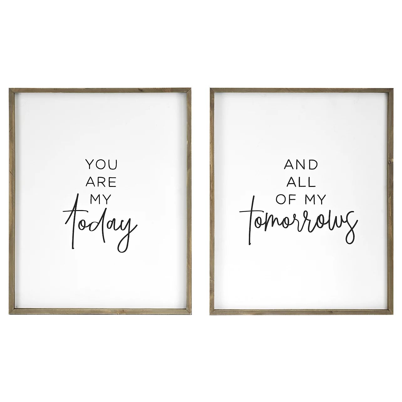 Belle Maison Today and All of My Tomorrows 2-pc. Framed Art Wall Decor | Kohl's