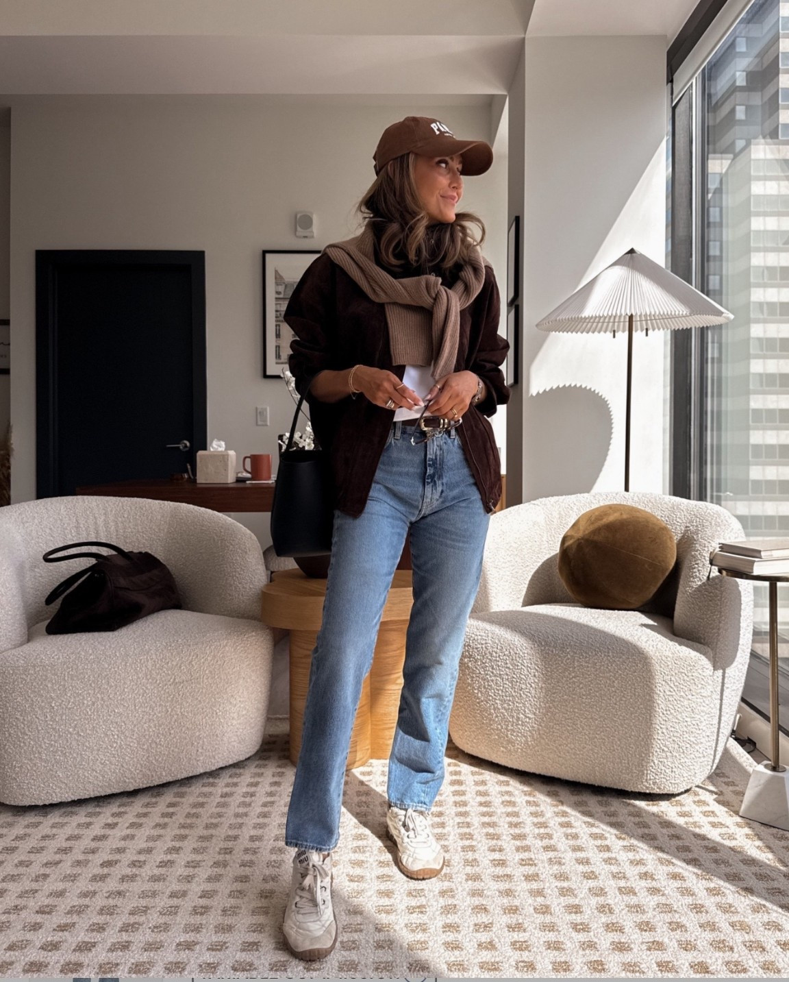 Layered sporty chic outfit! I found my suede jacket fully stocked in taupe! Size small, jeans26 

#LTKStyleTip #LTKootd #LTKGiftGuide